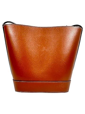 Céline Celine Small Cuir Triomphe Bucket Bag in Brown Leather (view 2)