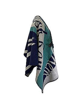 Burberry Burberry Printed Cape in Multicolor Wool (view 2)