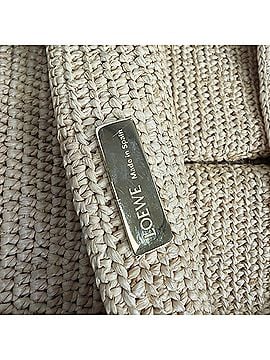 Loewe Loewe X Paula's Ibiza Medium Puzzle Fold Tote Bag in Beige Raffia (view 1)
