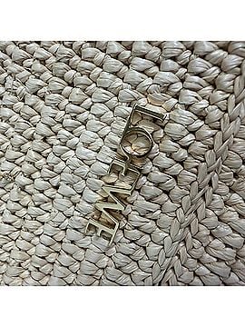 Loewe Loewe X Paula's Ibiza Medium Puzzle Fold Tote Bag in Beige Raffia (view 2)