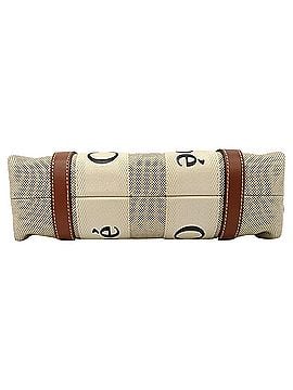 Chloé Chloé Small Woody Tote Bag in Beige Cotton Canvas (view 2)