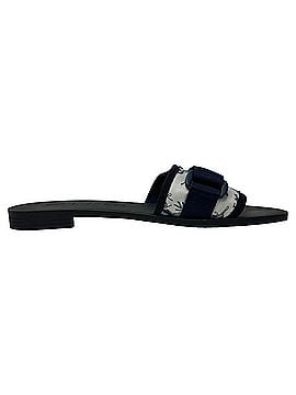 Christian Dior Christian Dior Revolution Slide Sandals in Navy Blue Canvas (view 1)