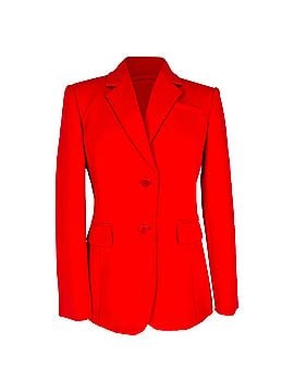Altuzarra Altuzarra Single-Breasted Blazer with Pockets in Red Triacetate (view 1)