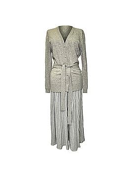 Altuzarra Altuzarra Manuel Belted Cardigan Midi Dress in Grey Viscose (view 1)