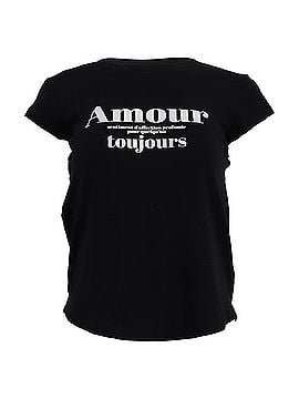 Zadig & Voltaire Zadig &amp; Voltaire Skinny Amour Toujours T-Shirt in Black Cotton (view 1)