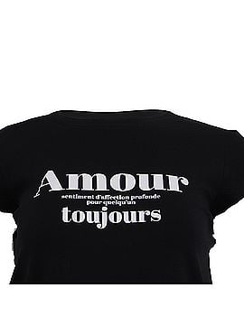 Zadig & Voltaire Zadig &amp; Voltaire Skinny Amour Toujours T-Shirt in Black Cotton (view 2)