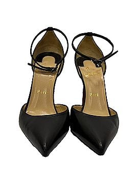 Christian Louboutin Christian Louboutin D'Orsay Pumps in Black Leather (view 2)