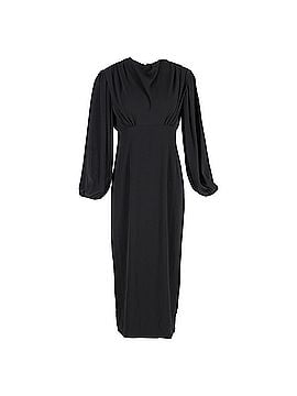 Emilia Wickstead Emilia Wickstead Long Sleeve Midi Dress in Black Polyester (view 1)