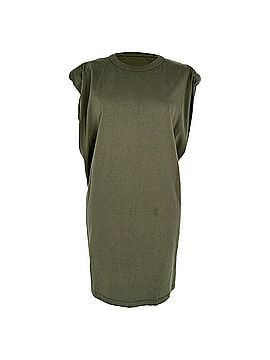 The Frankie Shop The Frankie Shop Shoulder Padded Mini Dress in Olive Cotton (view 1)