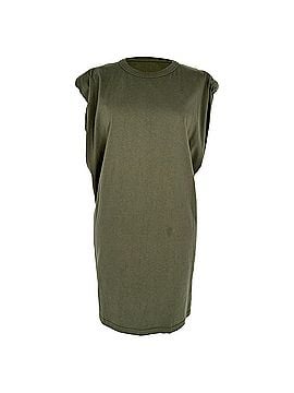 The Frankie Shop The Frankie Shop Shoulder Padded Mini Dress in Olive Cotton (view 2)