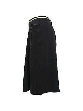 Prada Prada Scrunch-Detail Midi Skirt in Black Viscose (view 2)