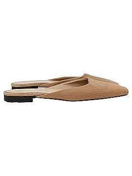 Totême Toteme Flat Mules in Beige Cashmere (view 1)