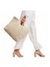 Moda Luxe Tweed Multi Color Ivory Tan Tote One size - photo 3