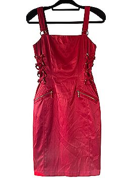 cache red cocktail dress Early 2000s Red Cache Cocktail Dress