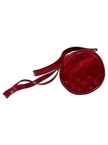 Louis Vuitton Louis Vuitton Mini Papillon Barrel Shoulder Bag in Red Satin (view 2)