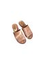 Free People 100% Leather Brown Sandals Size EU 39 1/2 - photo 1