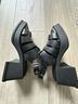 Vagabond 100% Leather Solid Black Sandals Size 6 - photo 6