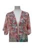 Soft Surroundings 100% Polyester Floral Pink Green Kimono Size L - photo 4