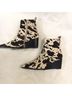 Matisse Animal Print Multi Color Wedges Size 8 - photo 4