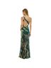 City Studio 94% Polyester 6% Spandex 100% Polyester Print Green Cocktail Dress Size 9 - photo 2