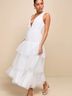 Lulus 100% Polyester White Casual Dress Size XL - photo 5