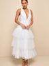 Lulus 100% Polyester White Casual Dress Size XL - photo 8