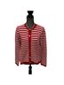 Nine West Stripes Red White Cardigan Size L - photo 1