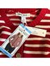 Nine West Stripes Red White Cardigan Size L - photo 3