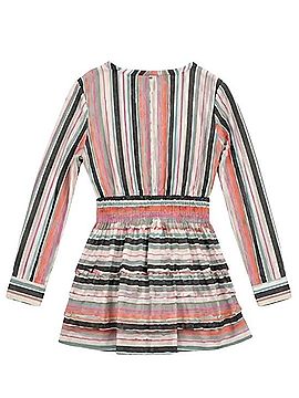 Entro Striped Tie Waist Dress Casual Dress (view 2)