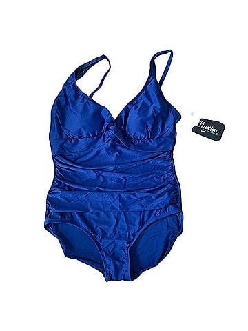 Maxine of Hollywood Slimming Tricot Twist Swimsuit One Piece Swimsuit (view 1)