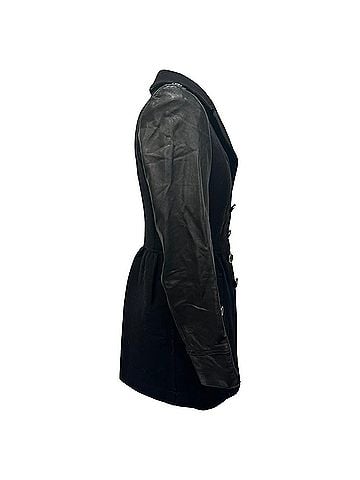 Burberry Burberry Brit Double-Breasted Coat in Black Wool (view 2)