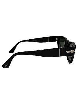 Persol Persol PO3307S Rectangular Sunglasses in Black Acetate (view 2)