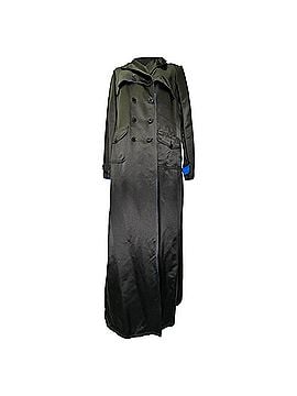 Chanel Chanel Double-Breasted Trench Coat in Black Silk (view 1)