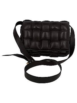 Bottega Veneta Bottega Veneta Cassette Padded Crossbody Bag in Brown Lamb Leather (view 1)