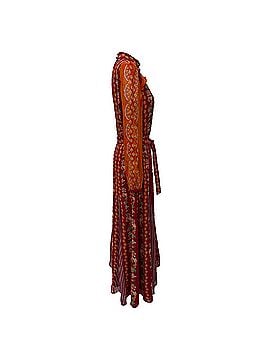 Saloni Saloni Jacqui-B Printed Maxi Dress in Multicolor Silk (view 2)