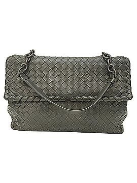 Bottega Veneta Bottega Veneta Medium Olimpia Shoulder Bag in Grey Nappa Leather (view 1)
