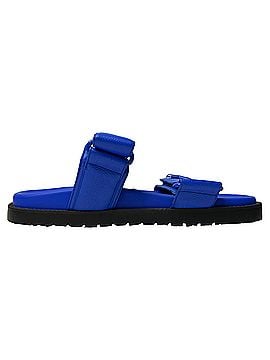 Louis Vuitton Louis Vuitton LV Sunset Comfort Mules in Blue Leather (view 1)