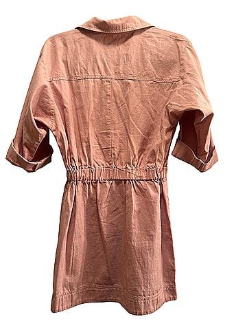 Free People Button-Front Shirt Dress Casual Dress (view 2)