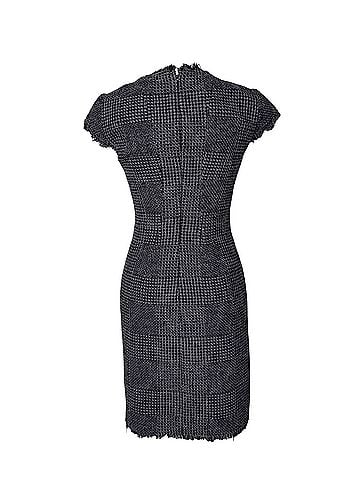 Rebecca Taylor Tweed Office Black Cocktail Dress (view 2)