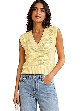 Ann Taylor LOFT V-Neck Sweater Vest Sweater Vest (view 2)
