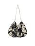 Zara Black White Leather Hobo One size - photo 1