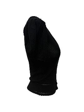 DÔEN Doen Knitted Short Sleeve Cardigan in Black Wool (view 2)