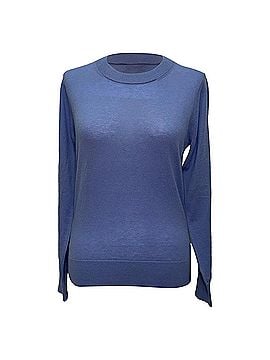 Zimmermann Zimmermann Knitted Crewneck Sweater in Navy Blue in Navy Blue Cashmere (view 1)