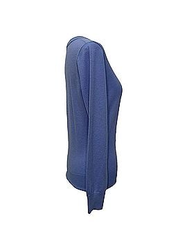 Zimmermann Zimmermann Knitted Crewneck Sweater in Navy Blue in Navy Blue Cashmere (view 2)