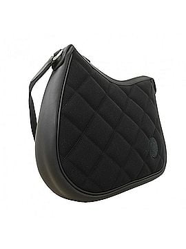 Hermès Hermes Shoulder Bag, Horse Swift Cotton, Black, W Stamp, Women's, P3076978 (view 2)