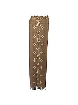 Louis Vuitton Louis Vuitton Reykjavik Fringed Scarf in Beige Cashmere (view 2)