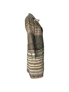 ETRO Etro Mixed Jacquard Trench Coat in Multicolor Cotton (view 2)