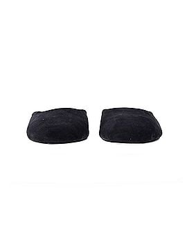 Porte & Paire Porte &amp; Paire Square-toe Flat Mules in Black Suede (view 2)