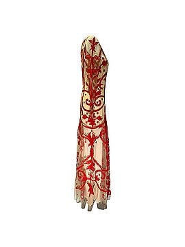 Temperley LONDON Temperley London Francine Tattoo Maxi Gown Dress in Red Nylon (view 2)