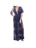 Honey Punch 100% Polyester Blue Jumpsuit Size S - photo 1